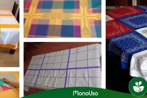 How to make a tablecloth by attaching napkins